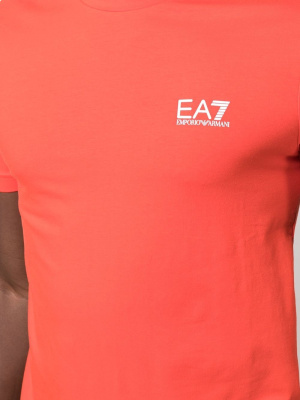 

Logo-print short-sleeved T-shirt, Ea7 Emporio Armani Logo-print short-sleeved T-shirt