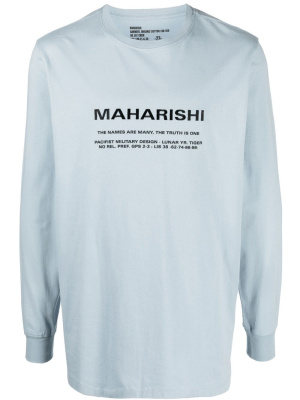 

Logo-print long-sleeve T-shirt, Maharishi Logo-print long-sleeve T-shirt