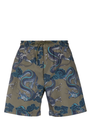 

Dragon-print swim shorts, Maharishi Dragon-print swim shorts