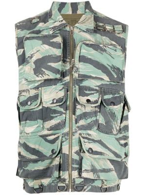 

Camouflage-print waistcoat, Maharishi Camouflage-print waistcoat