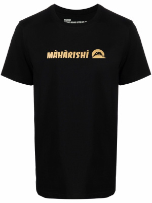 

Logo-print organic cotton T-shirt, Maharishi Logo-print organic cotton T-shirt