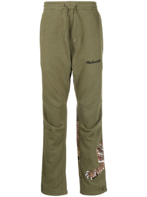 

Tiger-motif track pants, Maharishi Tiger-motif track pants