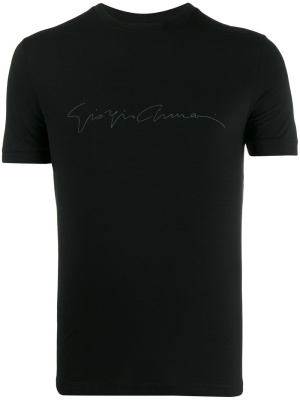

Logo-print slim-fit T-shirt, Giorgio Armani Logo-print slim-fit T-shirt