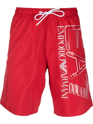 

Logo-print swim shorts, Ea7 Emporio Armani Logo-print swim shorts