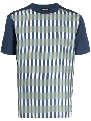

Stripe-print T-shirt, Giorgio Armani Stripe-print T-shirt