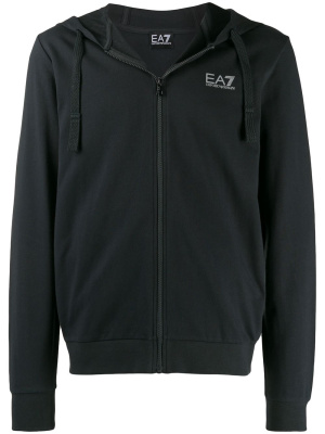 

Logo print hooded jacket, Ea7 Emporio Armani Logo print hooded jacket