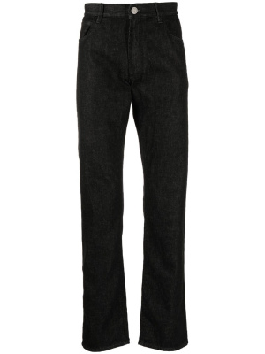 

Straight-leg dark-wash jeans, Giorgio Armani Straight-leg dark-wash jeans
