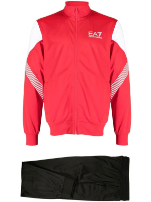 

Logo-print cotton tracksuit, Ea7 Emporio Armani Logo-print cotton tracksuit