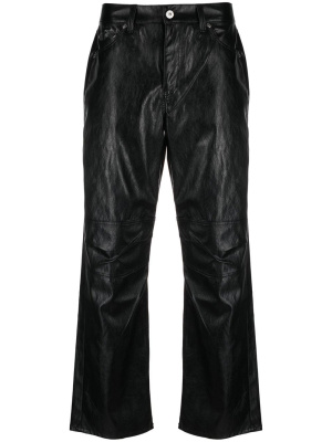 

Faux-leather straight-leg trousers, OUR LEGACY Faux-leather straight-leg trousers