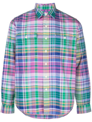 

Plaid-pattern long-sleeve cotton shirt, Polo Ralph Lauren Plaid-pattern long-sleeve cotton shirt