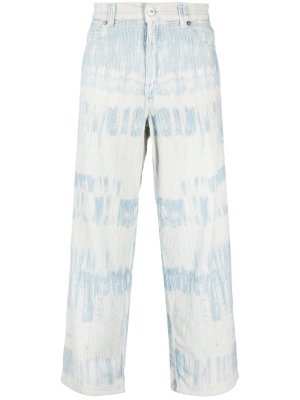 

Vast Cut stroke-print jeans, OUR LEGACY Vast Cut stroke-print jeans