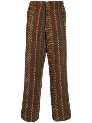 

Striped-pattern knit trousers, OUR LEGACY Striped-pattern knit trousers