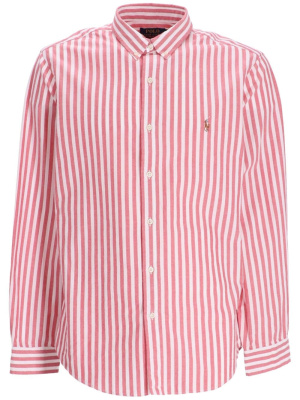 

Pony-motif striped cotton shirt, Polo Ralph Lauren Pony-motif striped cotton shirt