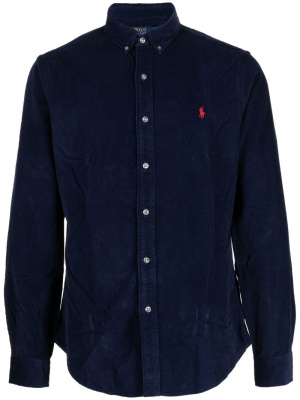 

Logo-embroidered cotton shirt, Polo Ralph Lauren Logo-embroidered cotton shirt