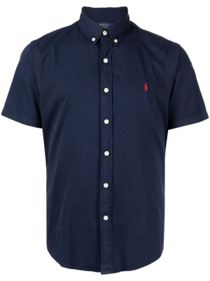 

Embroidered-logo short-sleeve shirt, Polo Ralph Lauren Embroidered-logo short-sleeve shirt