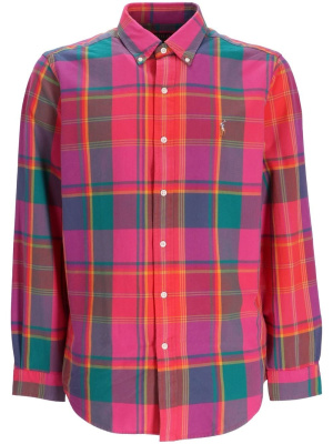 

Check-print long-sleeve shirt, Polo Ralph Lauren Check-print long-sleeve shirt