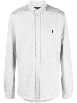 

Logo-embroidered cotton shirt, Polo Ralph Lauren Logo-embroidered cotton shirt