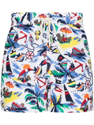 

Nautical print swim shorts, Polo Ralph Lauren Nautical print swim shorts