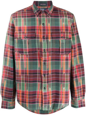 

Plaid-check long-sleeve shirt, Polo Ralph Lauren Plaid-check long-sleeve shirt