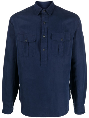 

Long-sleeve linen-silk shirt, Polo Ralph Lauren Long-sleeve linen-silk shirt