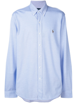 

Logo-embroidered button-down shirt, Polo Ralph Lauren Logo-embroidered button-down shirt