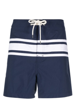 

Striped drawstring-fastening swim shorts, Polo Ralph Lauren Striped drawstring-fastening swim shorts