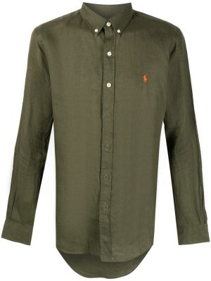 

Long-sleeve linen-blend shirt, Polo Ralph Lauren Long-sleeve linen-blend shirt