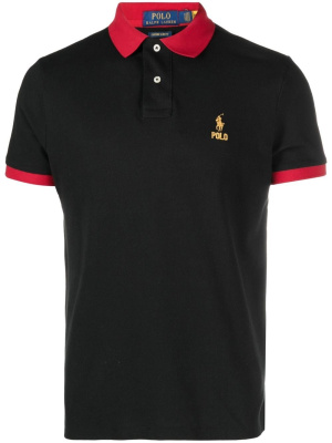 

Embroidered-logo polo shirt, Polo Ralph Lauren Embroidered-logo polo shirt