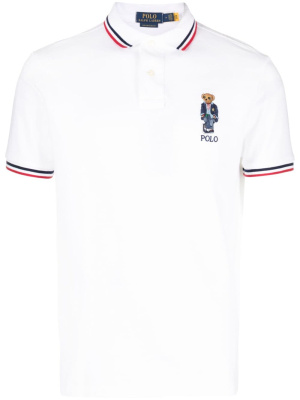 

Striped-trim polo shirt, Polo Ralph Lauren Striped-trim polo shirt