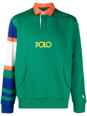 

Colour-block cotton polo shirt, Polo Ralph Lauren Colour-block cotton polo shirt