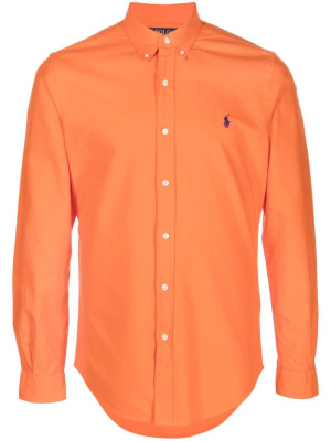 

Logo-embroidered cotton shirt, Polo Ralph Lauren Logo-embroidered cotton shirt