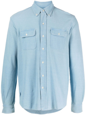 

Long sleeves knit chambray shirt, Polo Ralph Lauren Long sleeves knit chambray shirt