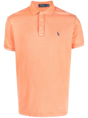 

Logo-embroidered shortsleeved polo shirt, Polo Ralph Lauren Logo-embroidered shortsleeved polo shirt