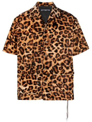 

Leopard-print short-sleeved shirt, Mastermind Japan Leopard-print short-sleeved shirt