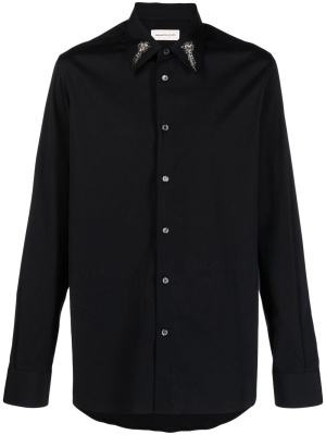 

Crystal-embellishment detail shirt, Alexander McQueen Crystal-embellishment detail shirt