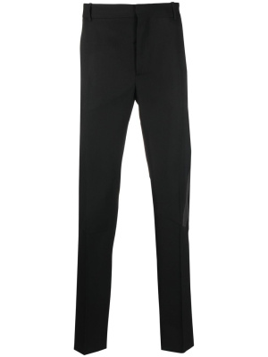 

Stripe-detail tailored-cut trousers, Alexander McQueen Stripe-detail tailored-cut trousers