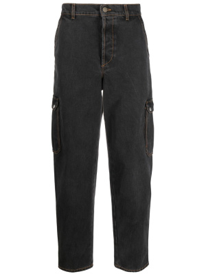 

Tapered cargo-pocket jeans, Alexander McQueen Tapered cargo-pocket jeans