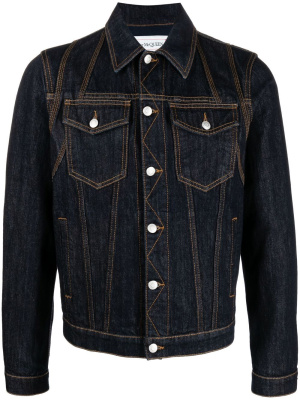 

Buttoned-up denim jacket, Alexander McQueen Buttoned-up denim jacket