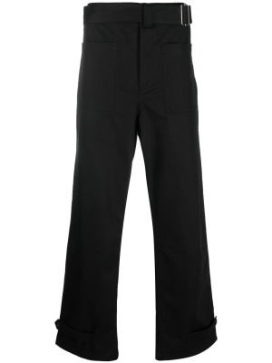 

Buckled four-pocket straight trousers, Alexander McQueen Buckled four-pocket straight trousers