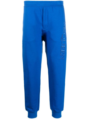 

Embroidered-logo track pants, Alexander McQueen Embroidered-logo track pants