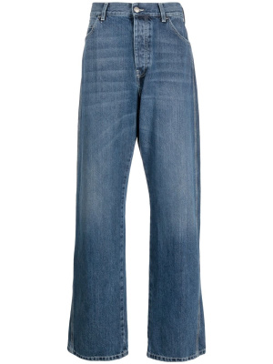 

Wide-leg panelled jeans, Alexander McQueen Wide-leg panelled jeans