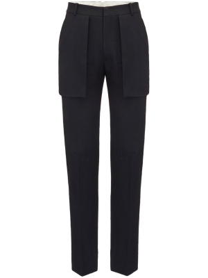 

Exposed pockets tailored trousers, Alexander McQueen Exposed pockets tailored trousers