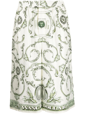 

Money Print silk shorts, Alexander Wang Money Print silk shorts