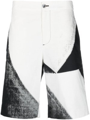 

Abstarct-print cotton Bermuda shorts, Alexander McQueen Abstarct-print cotton Bermuda shorts