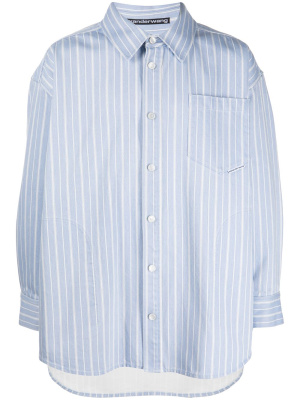

Striped cotton shirt jacket, Alexander Wang Striped cotton shirt jacket