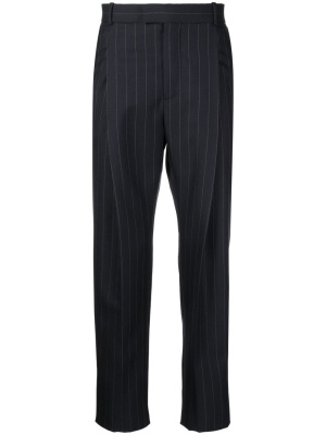 

Pinstripe pleat-detail tailored trousers, Alexander McQueen Pinstripe pleat-detail tailored trousers