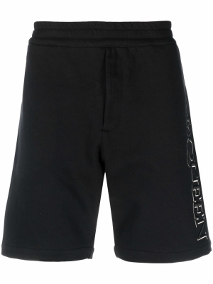 

Logo-print bermuda shorts, Alexander McQueen Logo-print bermuda shorts