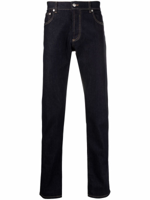 

Slim-fit denim jeans, Alexander McQueen Slim-fit denim jeans