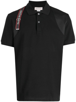 

Harness cotton polo shirt, Alexander McQueen Harness cotton polo shirt