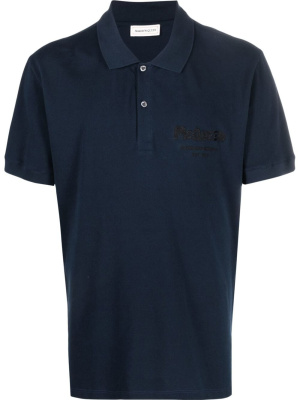 

Logo-embroidered polo shirt, Alexander McQueen Logo-embroidered polo shirt